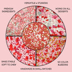 Confect Valentine Sprinkles | 07 Edible Decoration for Baking & Dessert | Grocsy