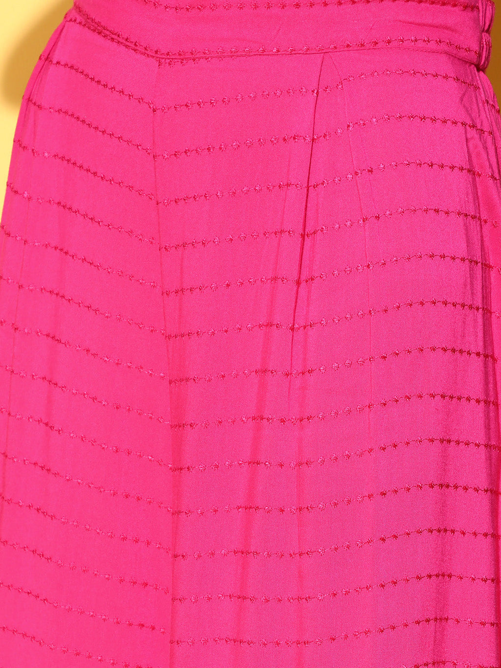InWeave Fuchsia Backless Kurta Sharara Set | Grocsy