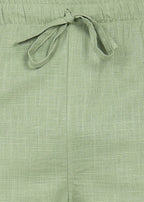 Fabmade Sage Linen Relaxed Trousers | Grocsy