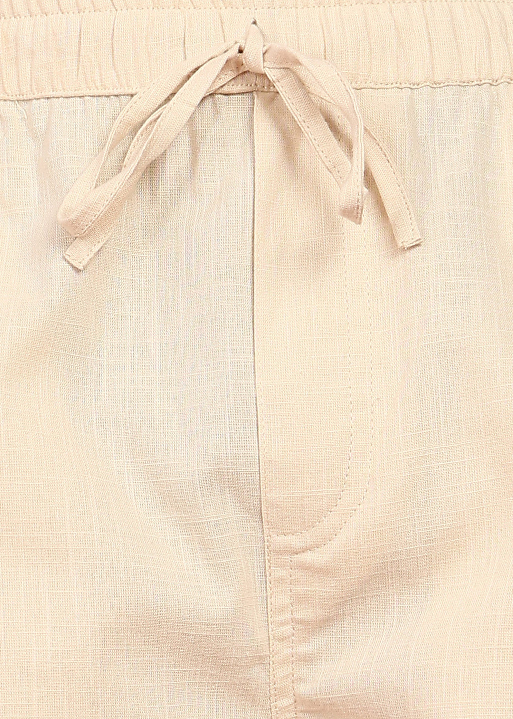Fabmade Men Beige Cotton Regular Shorts | Grocsy