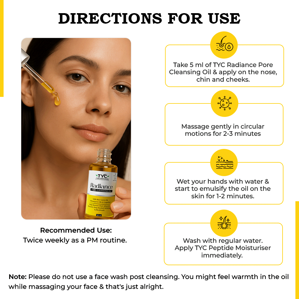 TYC Radiance Pore Cleansing Oil | Grocsy