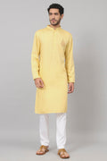 Paisley Embroidered Cotton Kurta by Hilo Design | Grocsy
