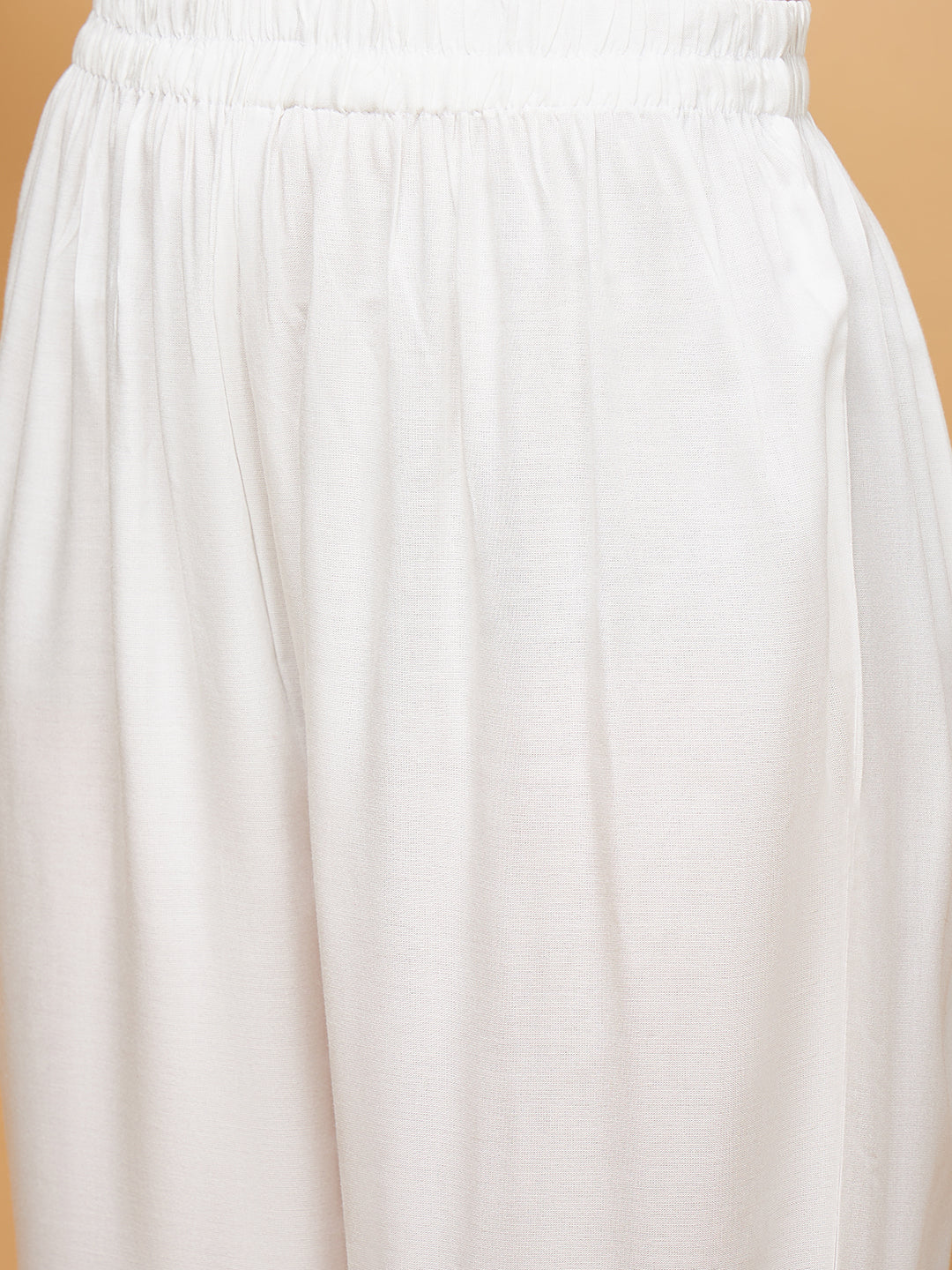 InWeave Women's Rust Paisley Print Gota Straight Kurta Pant Set | Grocsy