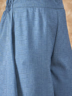 InWeave Mint Blue Side Asymmetric Kurta Set | Grocsy