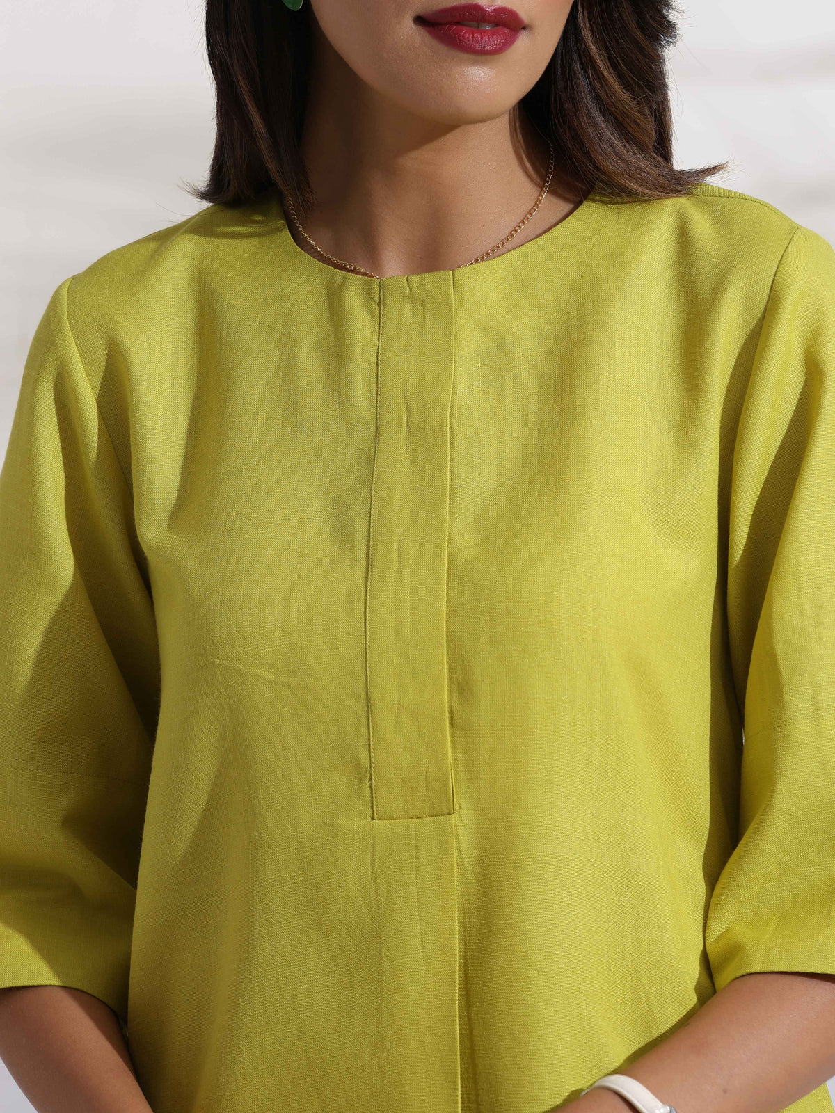 trueBrowns Lime Slub Co-ord Set | Grocsy