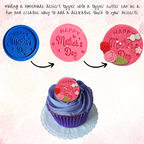 Confect Toppers Cutters | Best Mom Ever Topper Cutter | (MDay-Cutters-05) | Grocsy