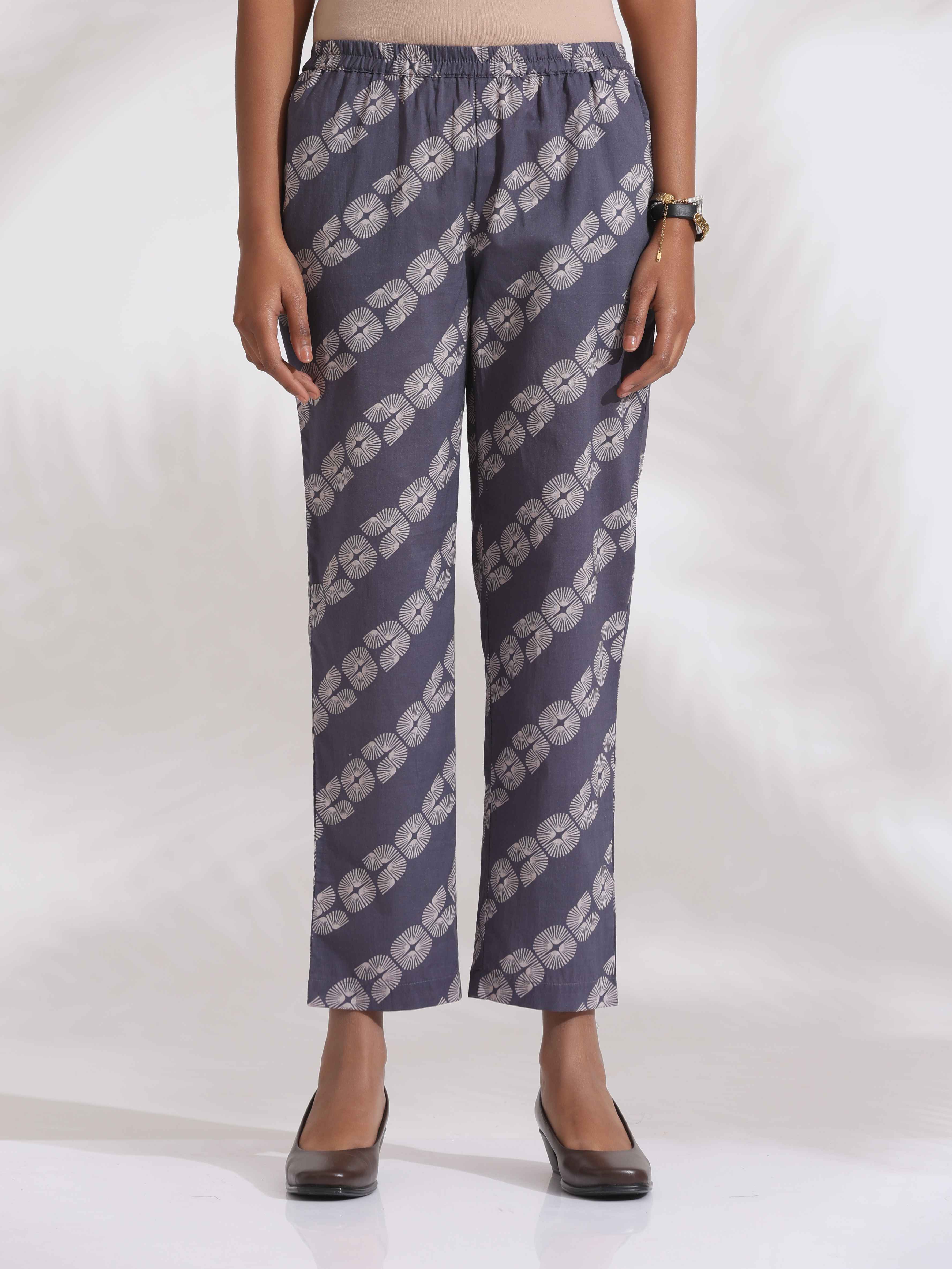 trueBrowns Red Cotton Print Kurta Set | Grocsy