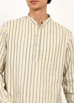 Fabmade Sandline Stripe Linen Set | Grocsy