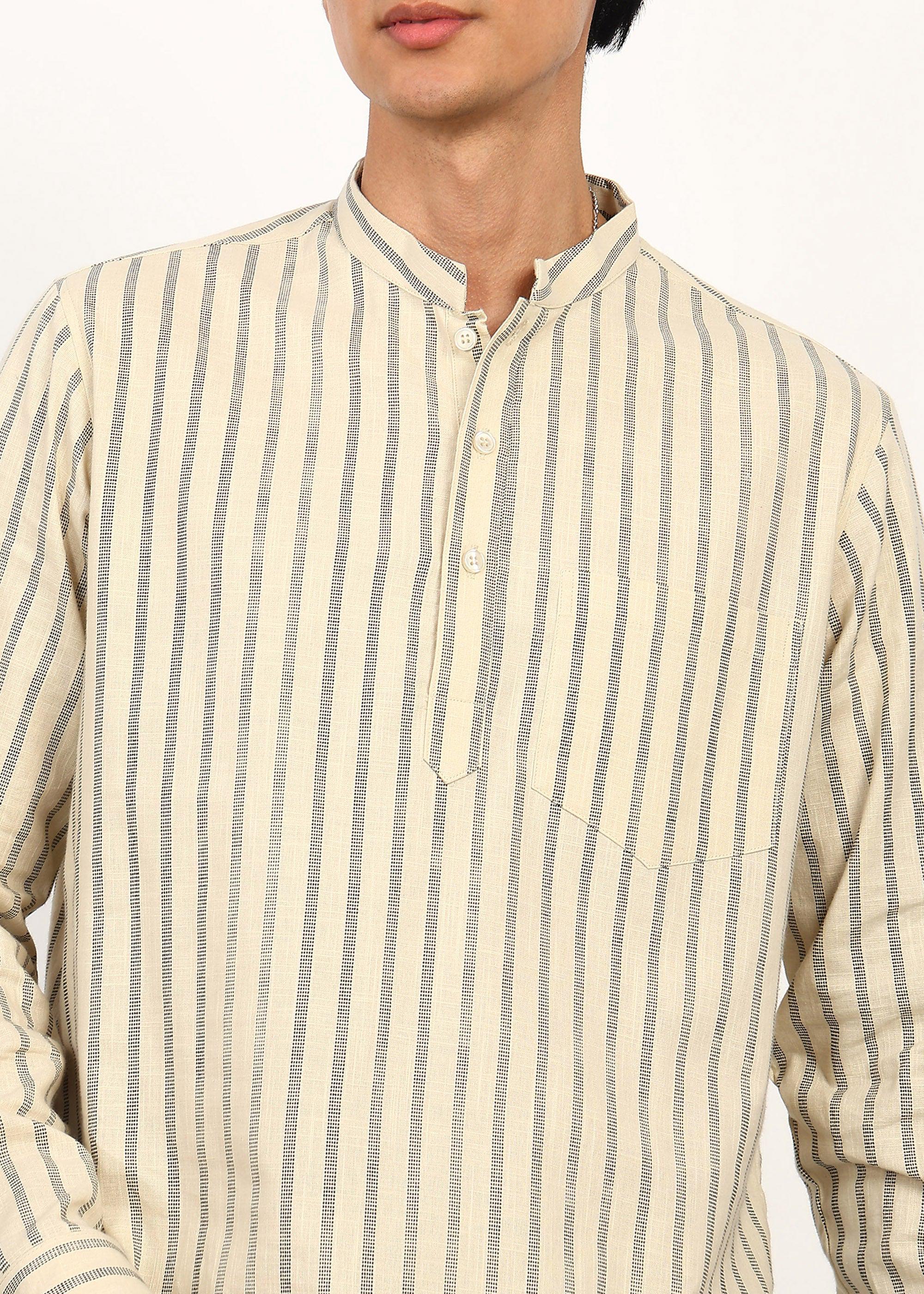 Fabmade Sandline Stripe Linen Set | Grocsy