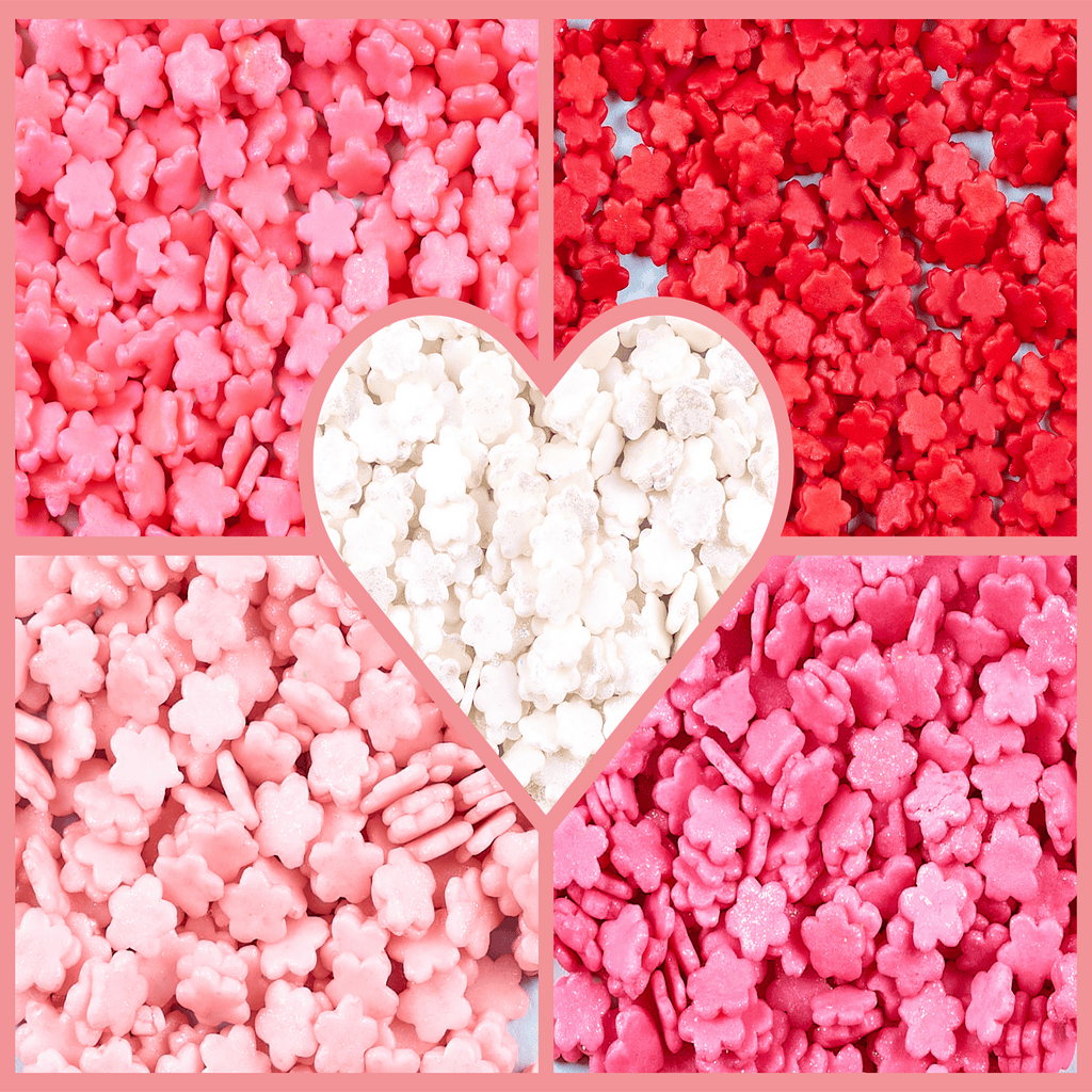 Confect Valentine Sprinkles | 06 Edible Decoration for Baking & Dessert | Grocsy