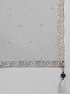House of Panchhi Navy Blue Georgette Sequins, Mirror And Thread Embroidery Lehenga Choli & Dupatta | Grocsy