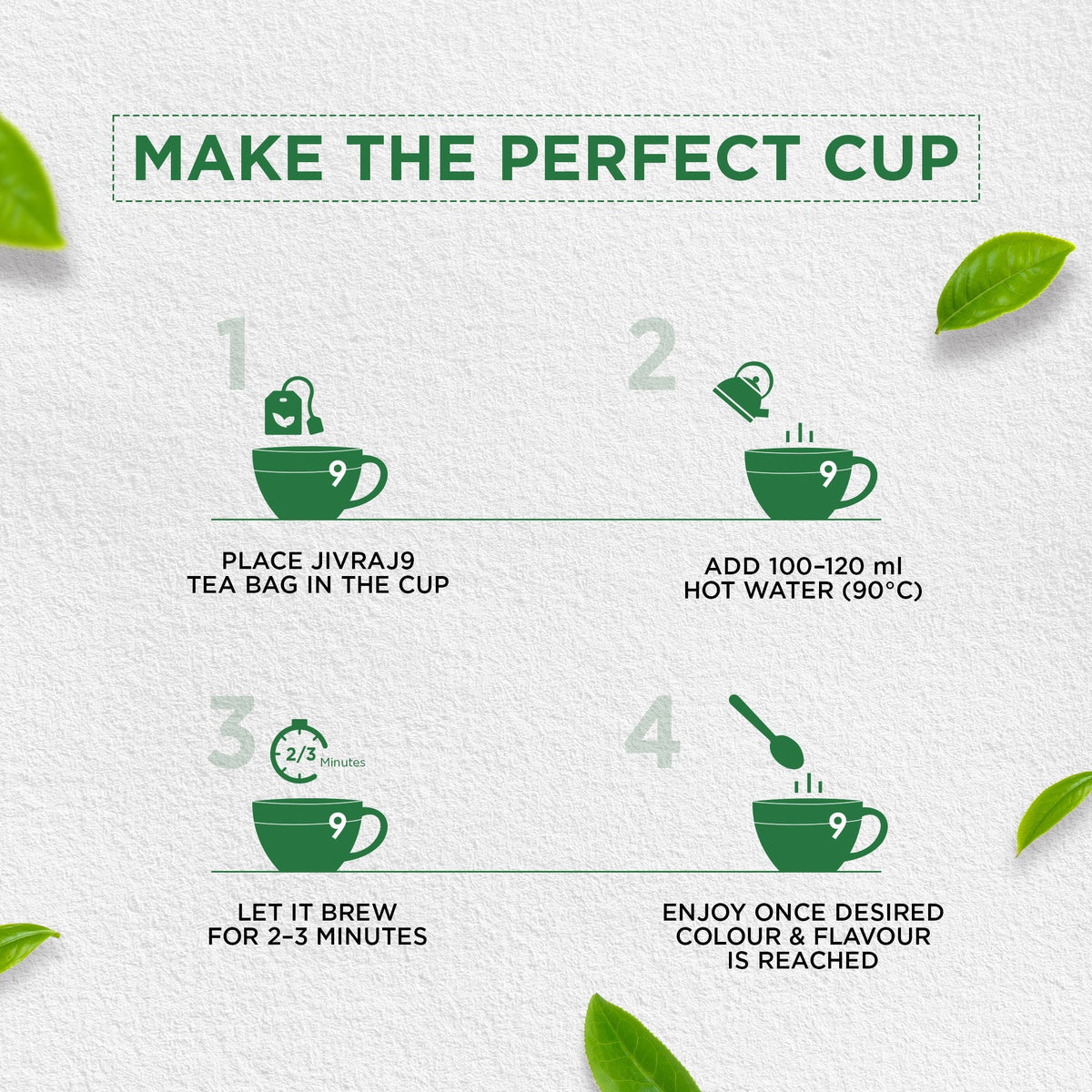 jivraj9 Tea Mint Green Tea | Grocsy
