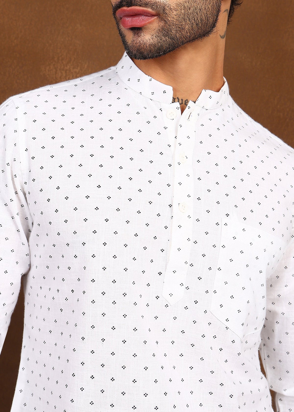 Fabmade Nova Dot Short Kurta | Grocsy