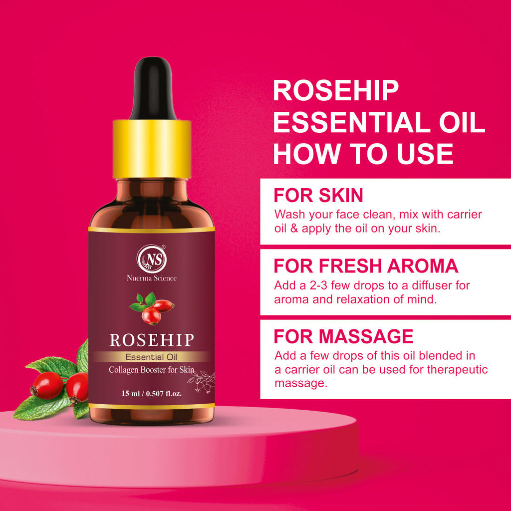 Nuerma Science Rosehip Essential Oil For Anti-Aging | Grocsy