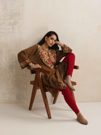 trueBrowns Maroon Woollen Leggings | Grocsy