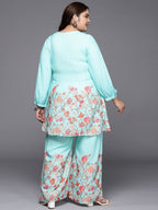 Ahalyaa Women Plus Size Tunic with Palazzos | Grocsy