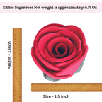 Confect Crimson Pink | Edible Sugar Roses Topper | Grocsy