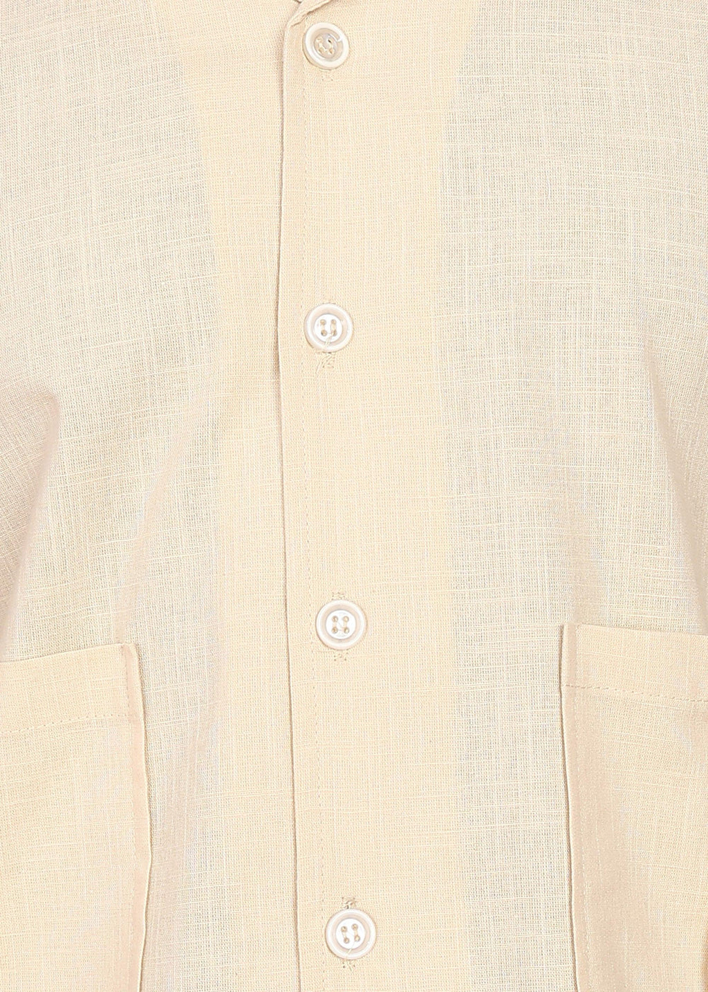 Fabmade Regular Fit Plain Shirt Otago - Beige | Grocsy