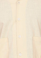 Fabmade Regular Fit Plain Shirt Otago - Beige | Grocsy
