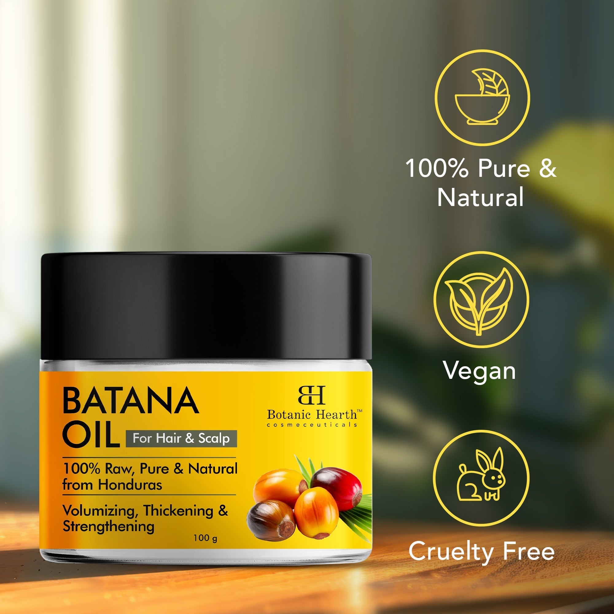 Botanic Hearth Batana Oil - Butter for Hair & Skin nourishment | Grocsy