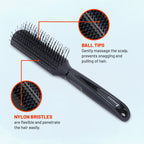 MiDazzle Hair Brush (Matt Black) MIHB0004 | Grocsy