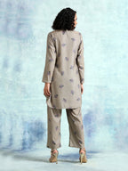 trueBrowns Sage Printed Velvet Co-Ord Set | Grocsy