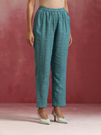 trueBrowns Light Blue Cotton Dobby Co-ord set | Grocsy