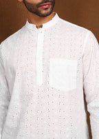 Fabmade Minimal Loom Linen Kurta | Grocsy