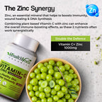 Health Veda Organics Natural Vitamin C Tablets For Skin & Health | Grocsy