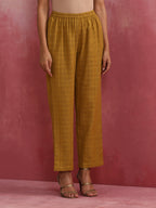 trueBrowns Mustard Cotton Dobby Co-ord set | Grocsy