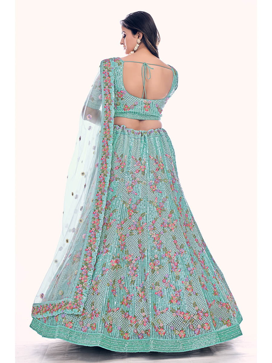 Myra Firozi Soft Net Embroidered Designer Lehenga Choli | Grocsy