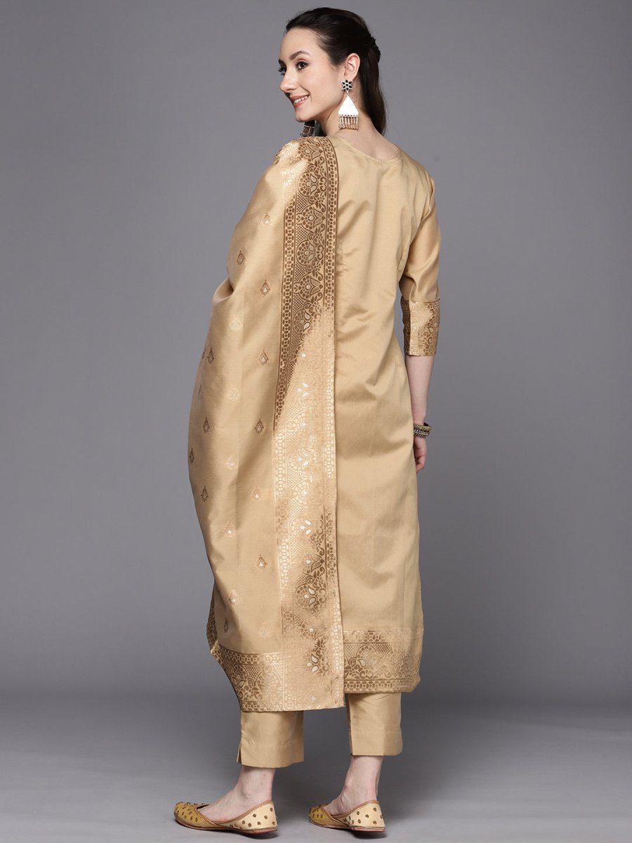 Ahalyaa Woven Design Ethnic Motifs Unstitched Dress Material | Grocsy