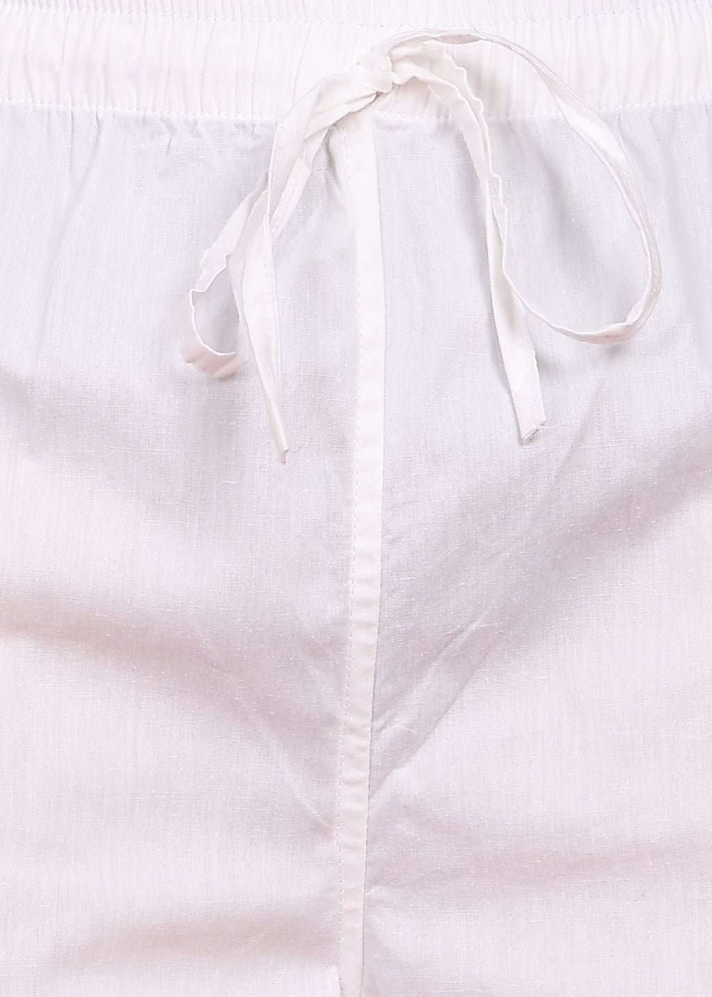Fabmade Men’S Whitte Linen Drawstring Pyjama | Grocsy