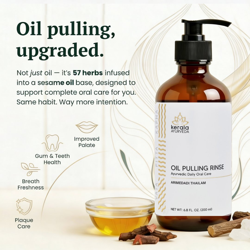 Kerala Ayurveda USA Oil Pulling Rinse (Arimedadi Thailam) | Grocsy