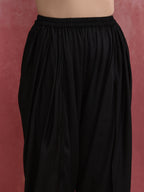 trueBrowns Black Modal Kaftan Kurta Set | Grocsy