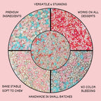 Confect Valentine Sprinkles | 17 Edible Decoration for Baking & Dessert | Grocsy