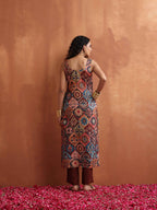 trueBrowns Cola Print Straight Kurta Set | Grocsy