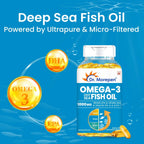Dr Morpen Iron & Zinc + Omega-3 Deep Sea Fish Oil 1000Mg Combo | Grocsy