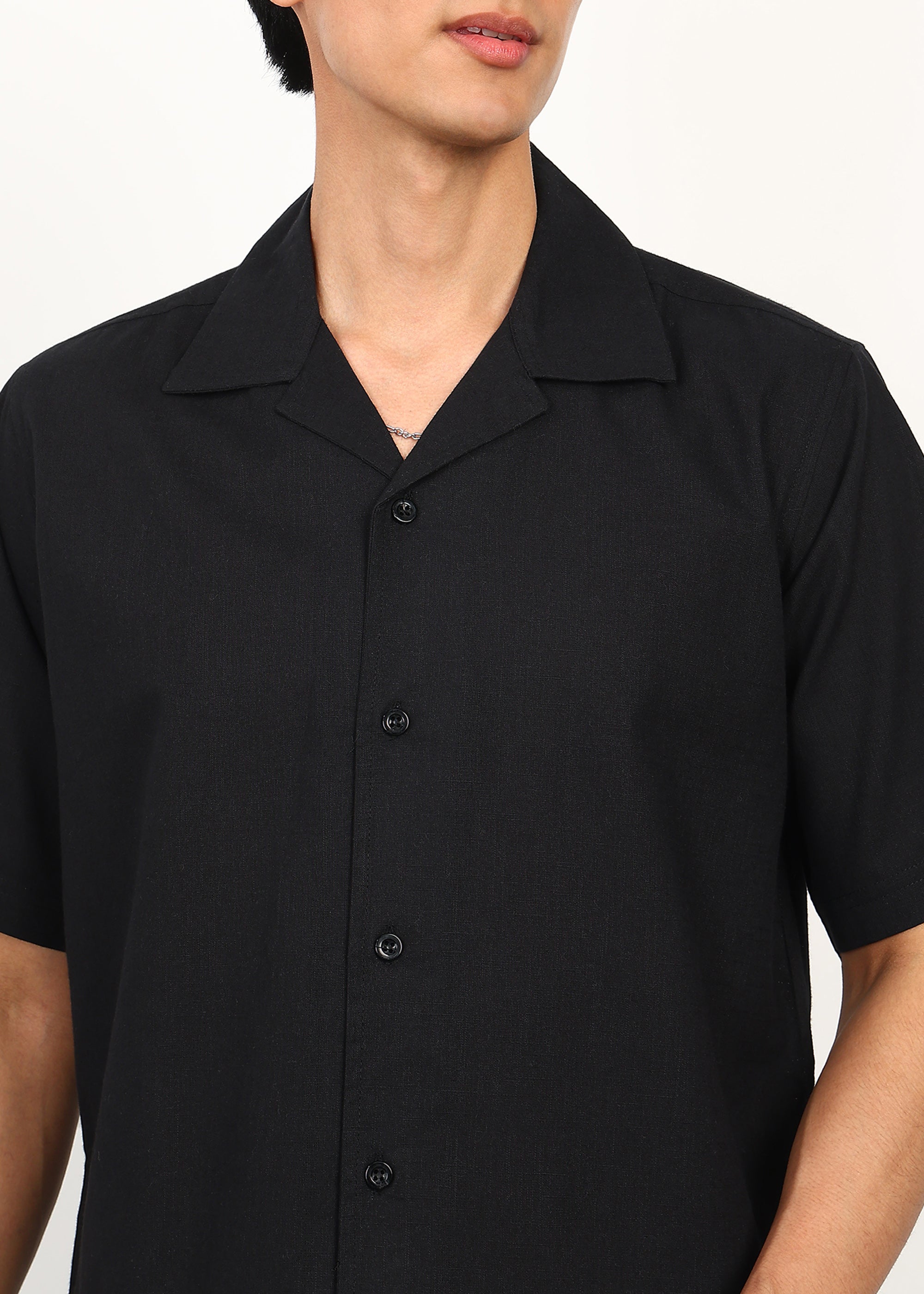 Fabmade Core Black Linen Co-Ord | Grocsy