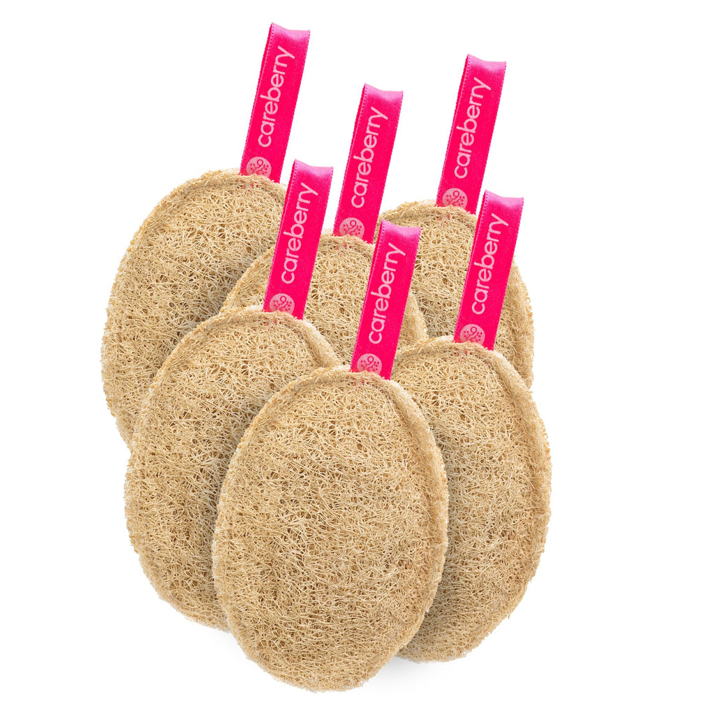 Careberry Earth-Embrace Exfoliating Loofah| Body Sponge Scrubber for Bathing | Bath Luffa Sponges | Grocsy