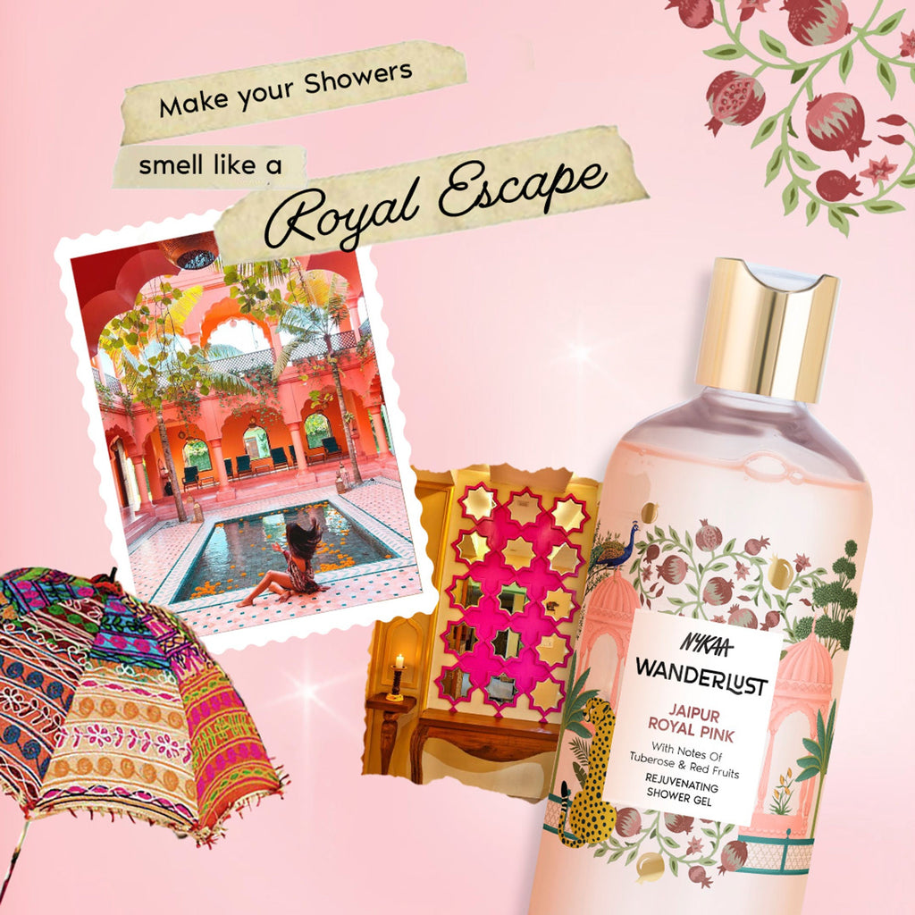 Wanderlust Shower Gels - Jaipur Royal Pink | Grocsy