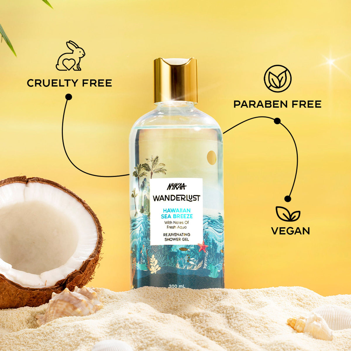 Wanderlust Shower Gels - Hawaiian Sea Breeze | Grocsy