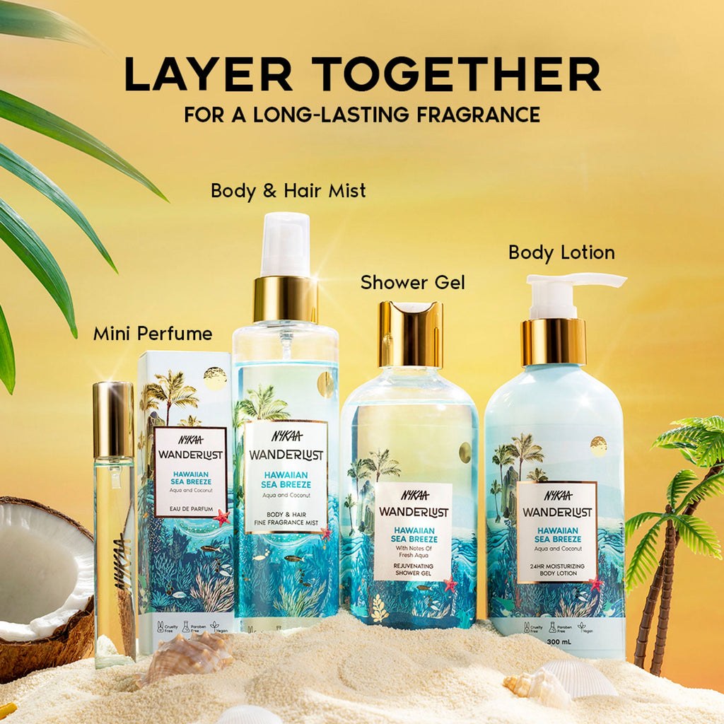 Wanderlust Shower Gels - Hawaiian Sea Breeze | Grocsy