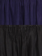 TAG 7 Women Pack Of 2 Black & Navy Blue Solid Flared Palazzos | Grocsy