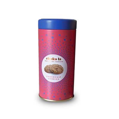 Choko La Egg less Cookies Gifting Hamper Cocoa Almond Tin Set (Pack of 4) | Grocsy