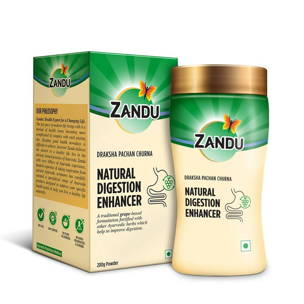 Zandu Natural Digestion Enhancer, Draksha Pachan Churna | Grocsy