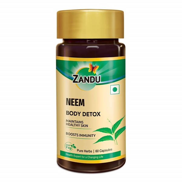 Zandu Neem Body Detox Capsules | Grocsy