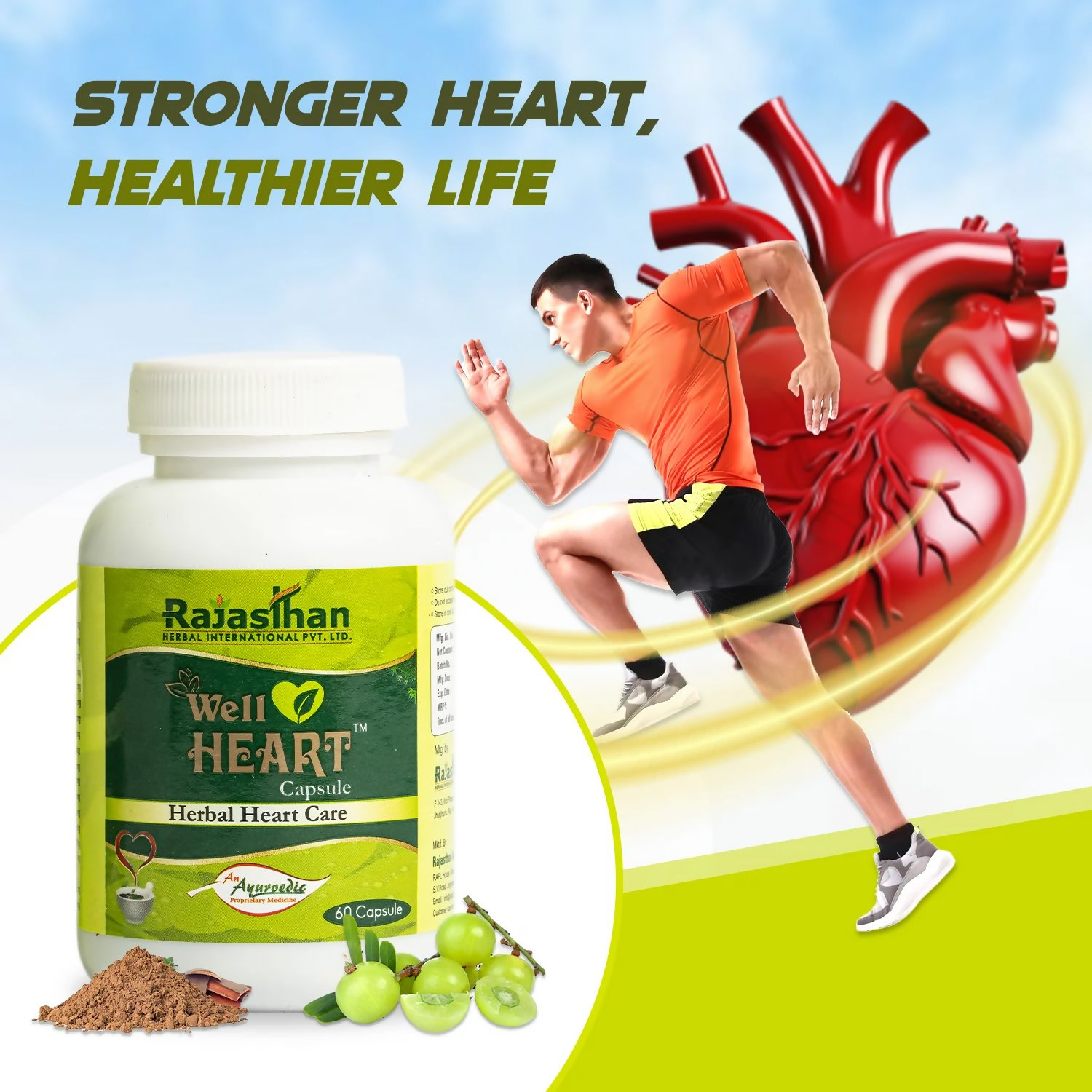 Rajasthan Herbals Well Heart Capsules | Grocsy