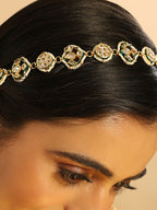 Nuyug 22K Gold Plated Kundan Ornate Royal Matha Patti | Grocsy
