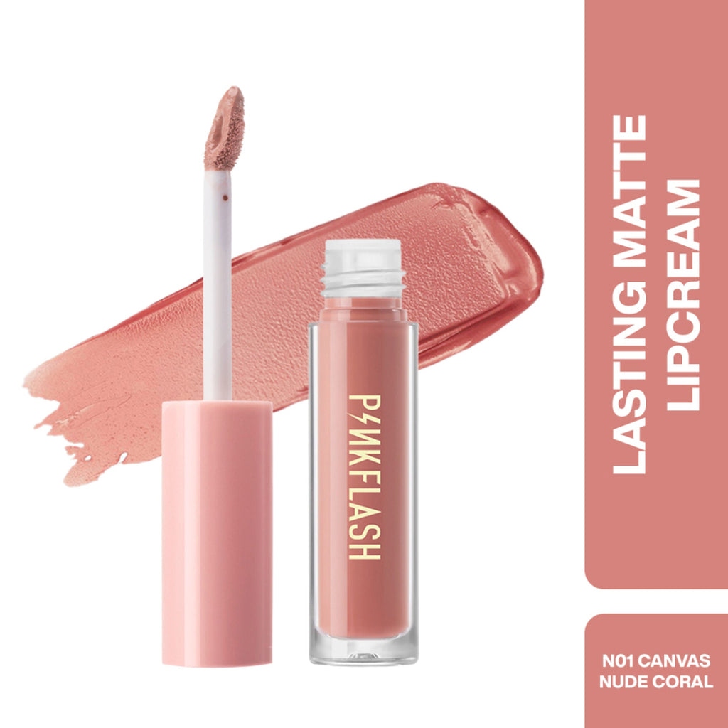 PINKFLASH Melting Matte Lip Cream - N01 Canvas | Grocsy